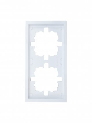 Lezard Рамка 2-х-мест горизонтальная белая ZIMA 704-0200-147 фото 1