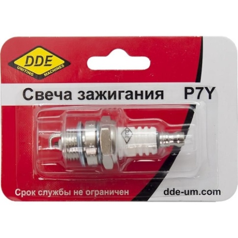 Свеча зажигания P7Y(CHAMPION CJ7Y, Bosch, WS8F, NGK, DPM7A) бензопилы, триммеры DDE фото 1