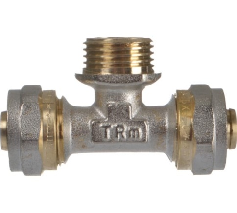 Тройник ТМ-К 16*1/2"*16 ц/ш/ц фото 1