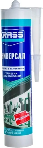 Герметик силиконовый KRASS для зеркал Бесцветный 300мл  фото 1