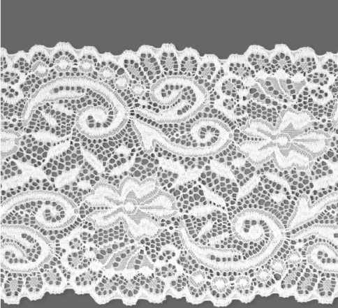 Кружево стрейч шир.15см 9004 белый (31219.001) фото 1