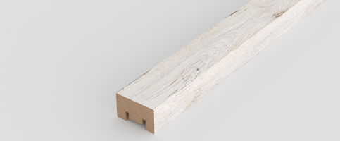 Интерьерная рейка МДФ Stella Милана Дуб Санремо Белый 20*30*2700 (уп 8шт) фото 2