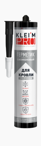 Герметик силиконовый "KLEIM PRO"для кровли, серый 310мл (12) фото 1