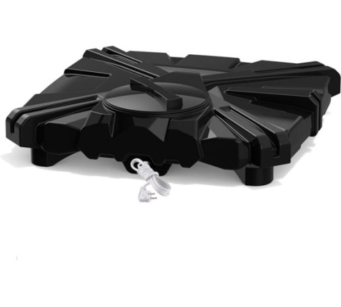 Бак 110 л для душа усиленный ребрами жесткости с крышкой лейкой 1004х997х273 мм РОСА-2 фото 1