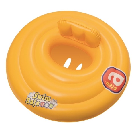 Круг надувной 69 см Bestway, Swim Safe, со спинкой, 3 камеры, до 1 года, 32096 фото 1