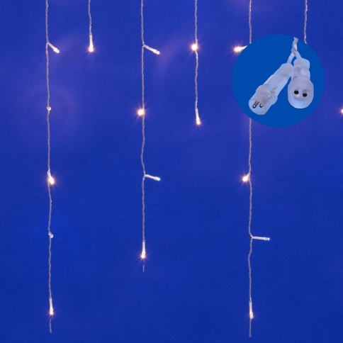 Гирлянда LED Бахрома ULD-B3010-200/TTK WARM WHITE IP44 с эфектом мерцания Uniel UL-00003949 фото 1