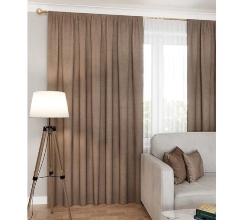 Портьера Сканди 180*260 пепел розы ГП фото 1