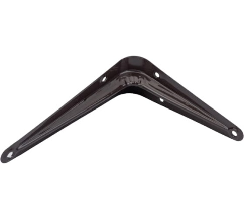 Уголок для полок коричневый 125х100 (4х5) фото 1