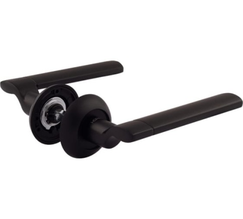 Ручка дверная AL 103A AL черный фото 1