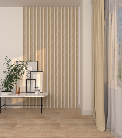 Интерьерная рейка МДФ Stella Бриона Дуб Сонома 16*40*2700 (уп 8шт) фото 2