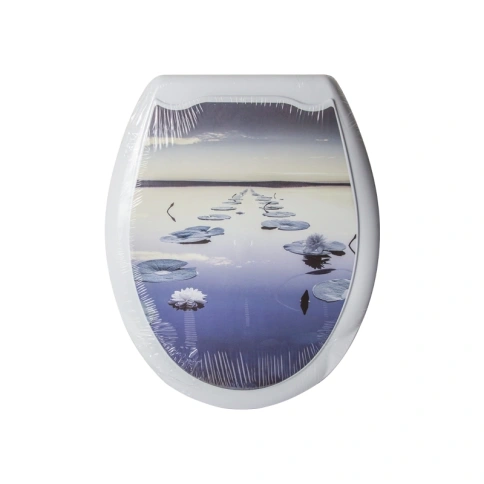 Сиденье для унитаза "Универсал Декор" Кувшинки фото 1