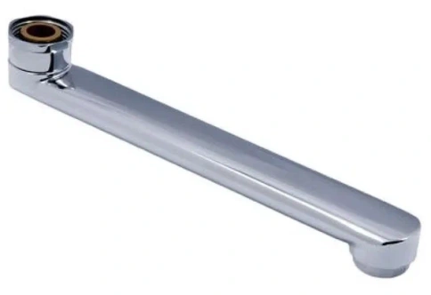 Гусак для смесителя плоский 20см L-образный нос фото 1