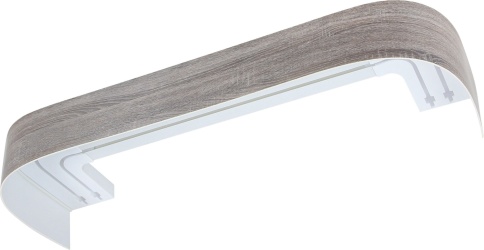 200 Карниз ГАЛАНТ с поворотами ДУБ  оксфорд фото 1