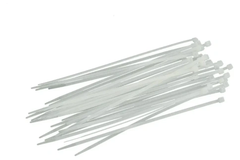 Лакра Хомуты 2,5*200мм пласт.белые 100шт 3900003 фото 1