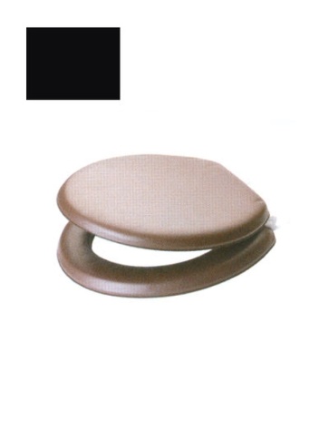 Сиденье для унитаза мягкое черное фото 1