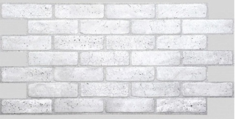 Панель стеновая декоративная 980*490 Кирпич старый серый фото 1