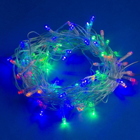 Гирлянда LED ULD-S1000-100/DTA MULTI IP20 10м 100диод. разноцв.свет провод прозр.Uniel UL-00007199 фото 1