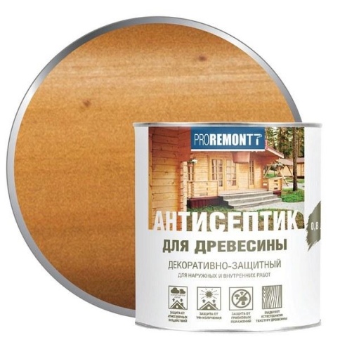 Антисептик деревозащитное средство Proremontt ОРЕХ 2,5кг фото 1