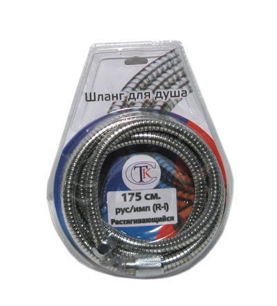 Шланг душевой СТК имп/имп 1,75м растягивающийся (8801) фото 1