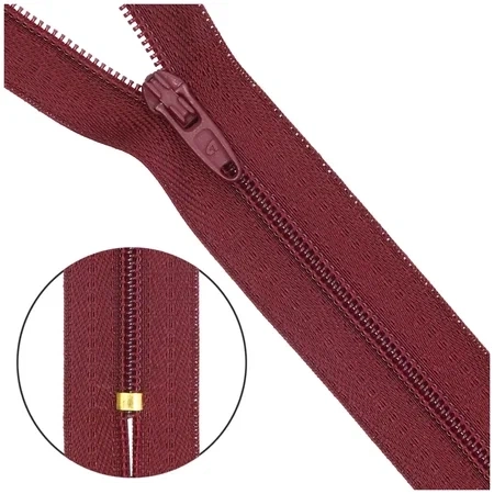 Молния брючная Т4/20см,бордо фото 1