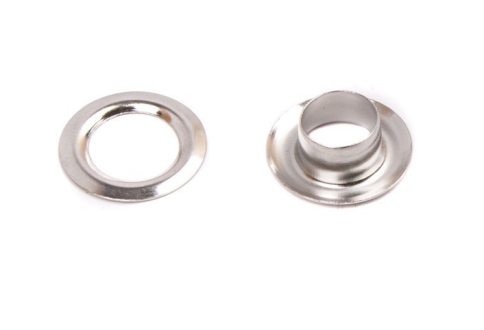 Люверсы нерж №05 цв. никель 8 мм фото 1