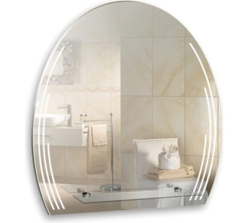 Зеркало с полкой 570х595 ПАРТЕР фото 1