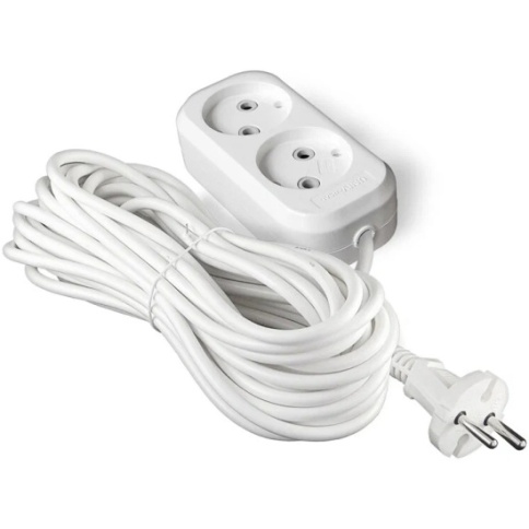 Удлинитель 2х7м Е-202 ПВС 2х1 "У" фото 1