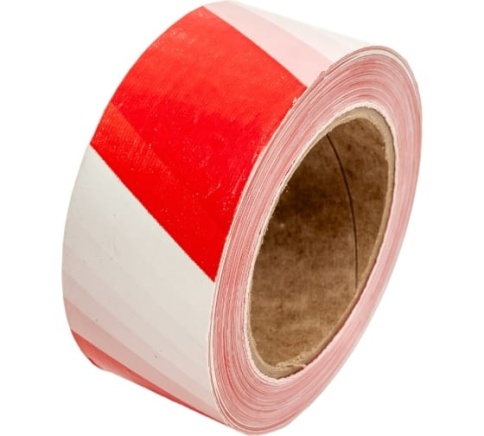 Лента сигнальная красно-белая 50*150 фото 1