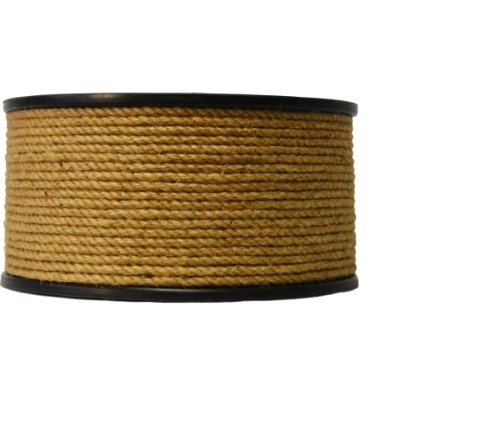 Веревка крученая джутовая 6мм (200м) фото 1