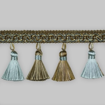 Бахрома голубой/коричн. К02-6,25 м. фото 1