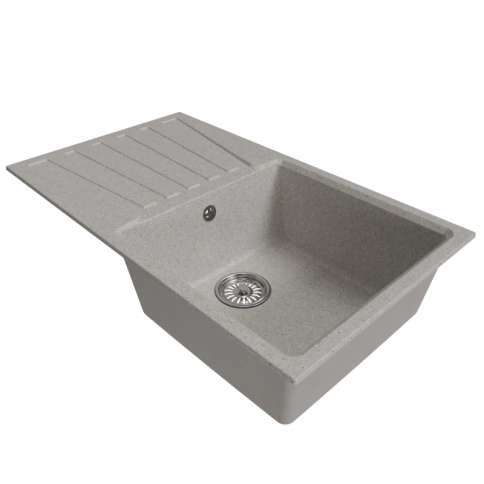 Мойка накладная 0.4мм/160 60х60 левая (без сифона) фото 2