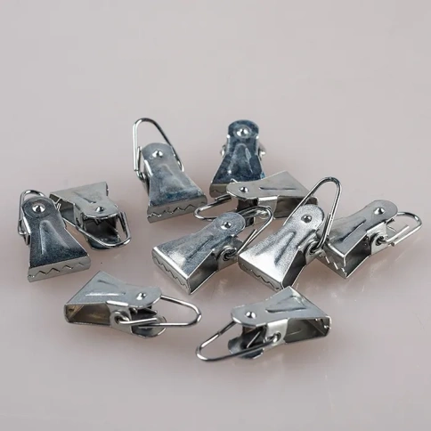 Зажим для штор металл 100шт в упаковке фото 1