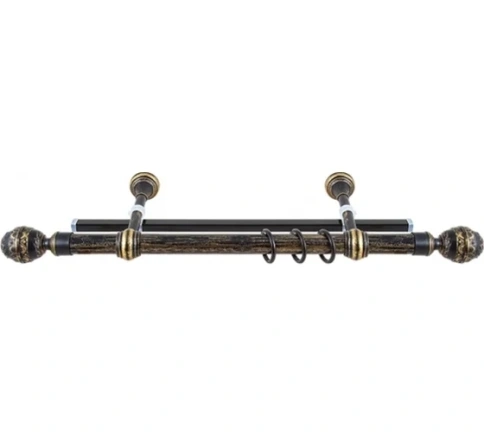 Карниз Валанс + шина черненое золото/патина 3м фото 1