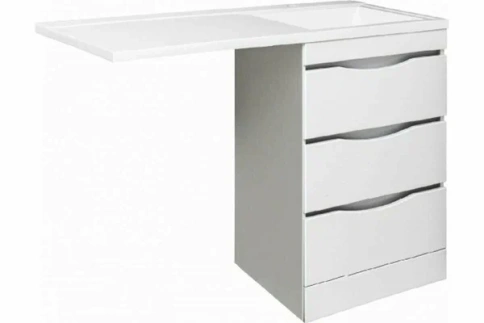 Тумба "Орион 60" (3 ящика) под  умывальник "Gamma 120 лайт" левое/правое крыло фото 1