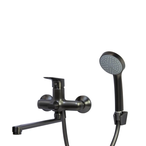 Смеситель для ванны 35к MIXLINE ML15-02GR Графит фото 1