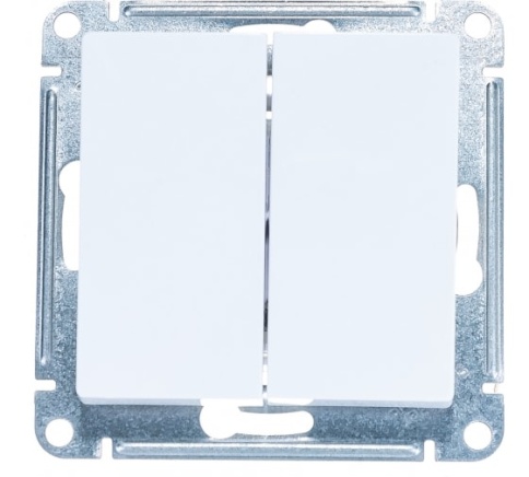 SchE Механизм переключателя 2-кл. СП 10А IP20 белый ATN000165 фото 1