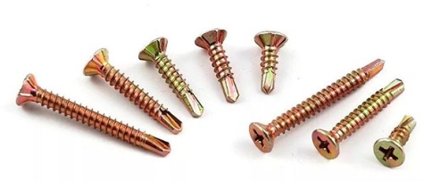 Саморез оконный желтый 3,9х16 сверло фото 1