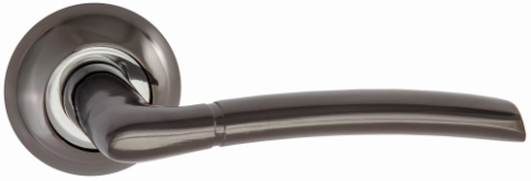 Ручка PUERTO AL 515-08 BN/SN черн ник/ник мат фото 1