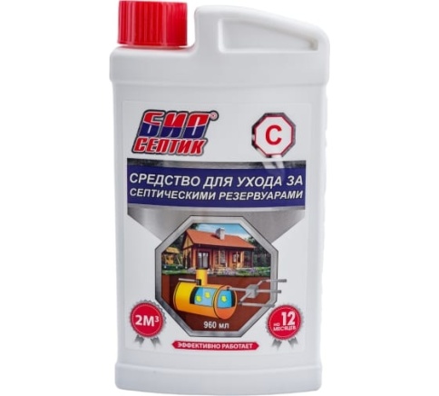 Биосептик-С Средство для ухода за септическими резервуарами 960мл (12) фото 1