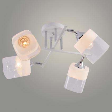 Люстра XA1620/4 WH+CR белый/хром E27 фото 1