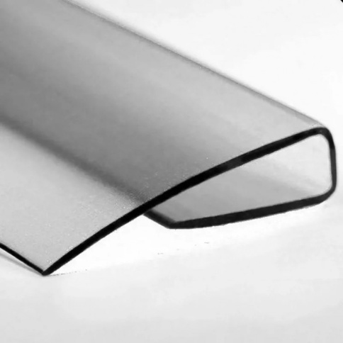 Профиль торцевой (8мм, 2.1 м, прозрачный) фото 1