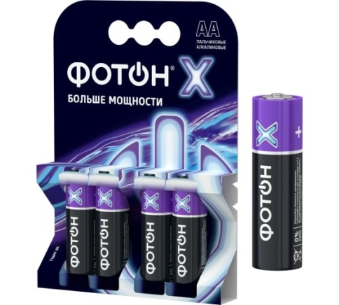 Батарейки ФОТОН LR6 AA (бл.4шт)  фото 1