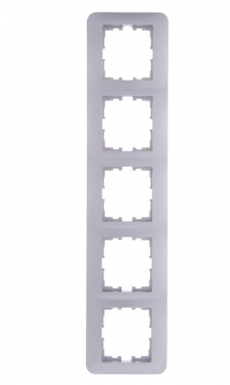 Lezard Рамка 5-ая горизонтальная жем/бел перламутр KARINA 708-3000-150 фото 1