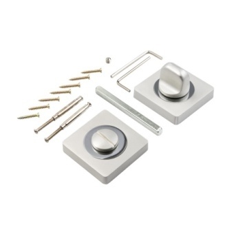 Завёртка квадр. PUERTO ВК AL 02 PW/CP жемч./хр.бл. фото 1