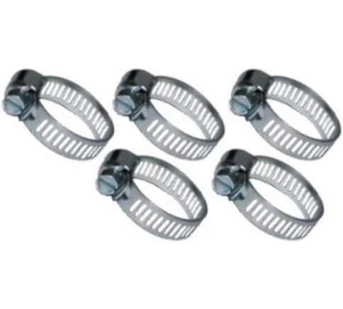 Хомуты , оцинк. сталь , набор 5 шт , 18-25 мм.(64245) фото 1