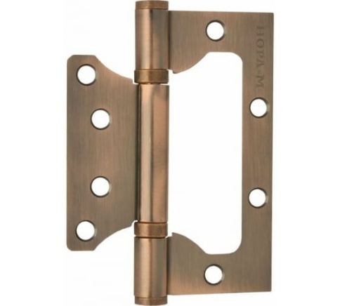 Петля накладная унив. 800-4" (мед. покр.) без колп. (100х75х2,5) фото 1