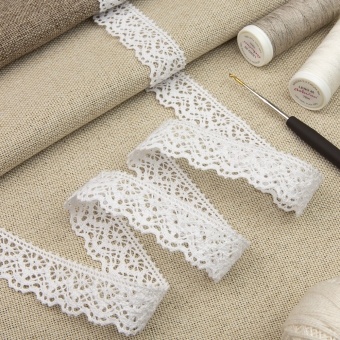 Кружево вязанное лён 8551-2см(90м) фото 1