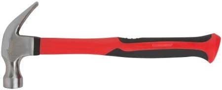Молоток-гвоздодер, фиброглассовая усиленная ручка 30 мм, 450 гр. (44771) фото 1