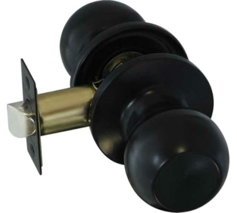 Защелка межкомнатная ЗШ-05 (черный) фото 1