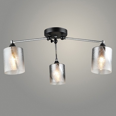 *Люстра А4200/3 CH+ВК  хром/черный фото 1